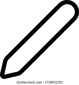 pen icon outline isolated vector illustration