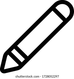 Konturdiagramm der Pen-Icons isolierte Vektorgrafik
