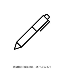 Pen icon Outline vector for web ui