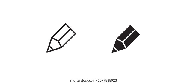 Pen Icon. Pencil, education, writer, copywriting icons button, vector, sign, symbol, logo, illustration, editable stroke, flat design style isolated on white linear pictogram