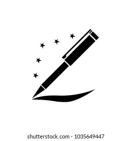 Pen icon school style