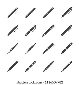 Pen icon set