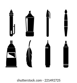 pen icon set