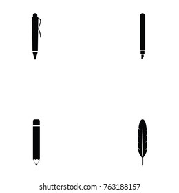 pen icon set