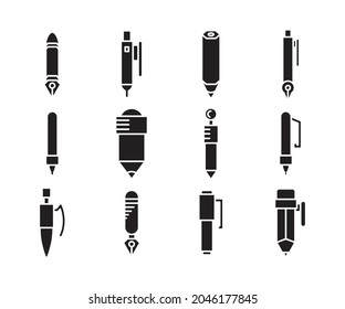 pen icon set vector illustration