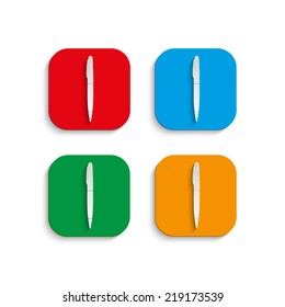pen icon with shadow