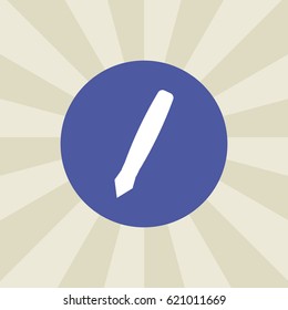 pen icon. sign design. background