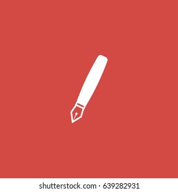 pen icon. sign design. red background