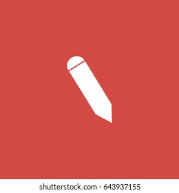 pen icon. sign design. red background