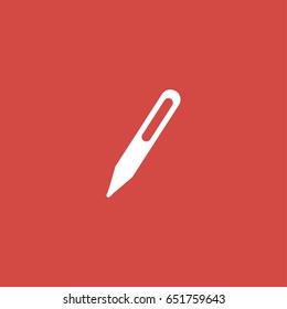 pen icon. sign design. red background