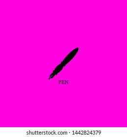pen icon sign signifier vector