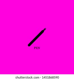 pen icon sign signifier vector