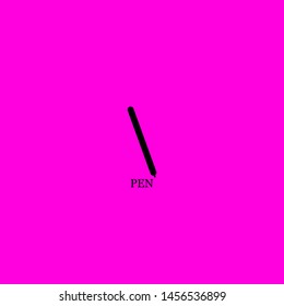 pen icon sign signifier vector