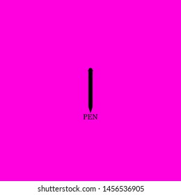 pen icon sign signifier vector
