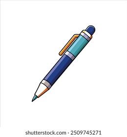 Pen icon silhouette vector image with white background