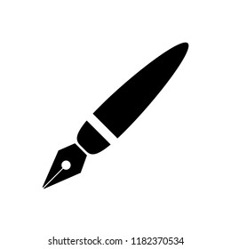 Pen icon for simple flat style ui design.