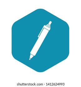 Pen icon in simple style isolated vector illustration