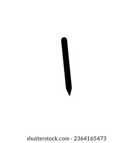 Pen icon. Simple style learn course company poster background symbol. Pen brand logo design element. Pen t-shirt printing. Vector for sticker.