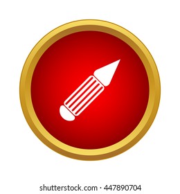 Pen icon in simple style on a white background