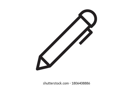 Pen icon simple style vector image