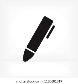 pen icon, stock vector illustration flat design