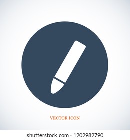 pen icon, stock vector illustration flat design