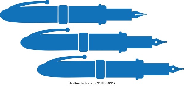 Pen icon, study equipment icon vector