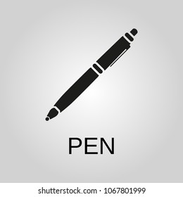 Pen icon. Pen symbol. Flat design. Stock - Vector illustration