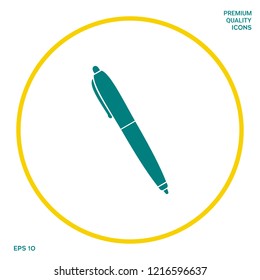 Pen icon symbol. Graphic elements for your design