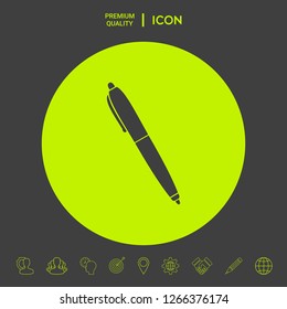Pen icon symbol. Graphic elements for your design