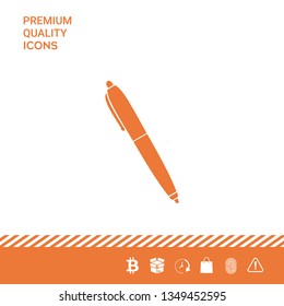 Pen icon symbol. Graphic elements for your design