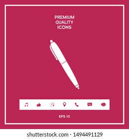 Pen icon symbol. Graphic elements for your design
