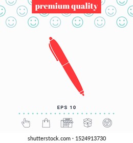 Pen icon symbol. Graphic elements for your design