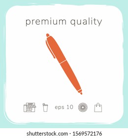 Pen icon symbol. Graphic elements for your design