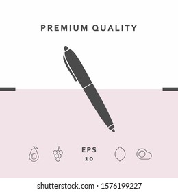 Pen icon symbol. Graphic elements for your design