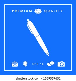 Pen icon symbol. Graphic elements for your design