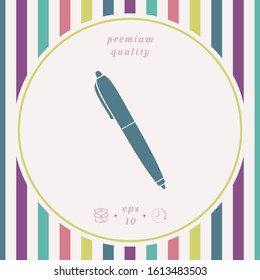 Pen icon symbol. Graphic elements for your design