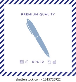 Pen icon symbol. Graphic elements for your design