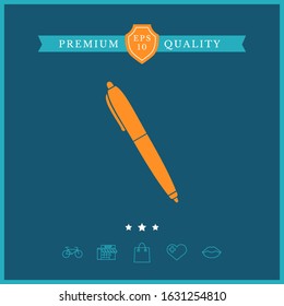 Pen icon symbol. Graphic elements for your design