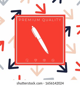 Pen icon symbol. Graphic elements for your design