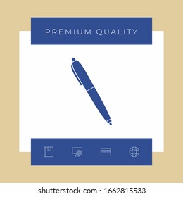 Pen icon symbol. Graphic elements for your design