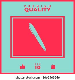 Pen icon symbol. Graphic elements for your design