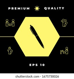 Symbol für Stift. Grafische Elemente für Ihr Design