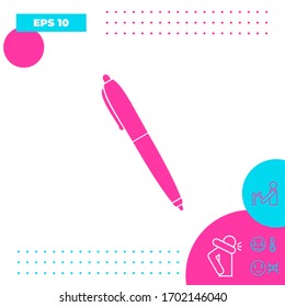 Pen icon symbol. Graphic elements for your design