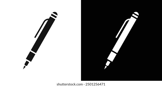 Pen icon Symbol mark in filled style