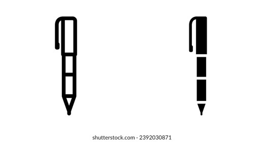 Icono de la pluma. símbolo para concepto móvil y diseño web. ilustración vectorial