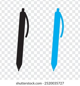 pen icon, pen icon symbol on PNG background. vector illustration.