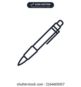 pen icon symbol template for graphic and web design collection logo vector illustration