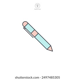 Pen icon symbol vector illustration isolated on white background