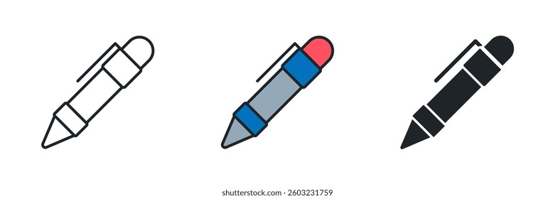 Pen icon symbol vector illustration isolated on white background